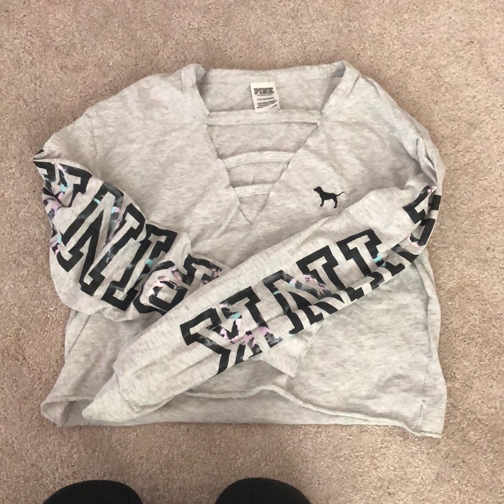 Grey crop top